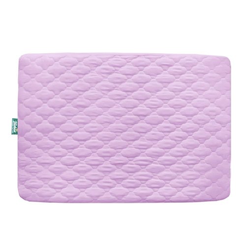 Biloban Waterproof Playard Sheet - Quilted Protector for Pack 'n Play | 39" x 27" - Lavender