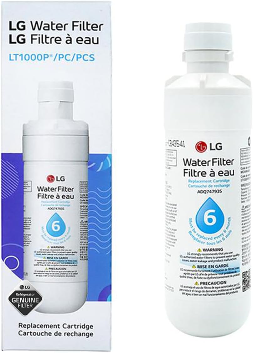 LG LT1000P Refrigerator Water Filter - 6 Month/200 Gallon Capacity | NSF Certified Replacement