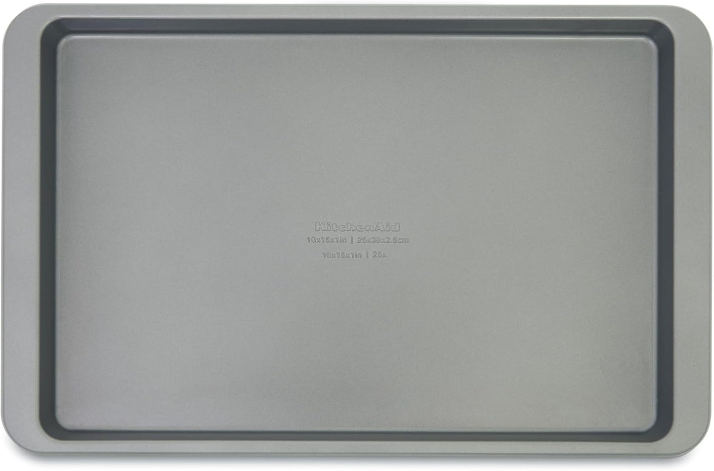 KitchenAid Premium Baking Sheet - Nonstick Aluminized Steel | 10x15 Inch | Contour Silver (Pack of 6)