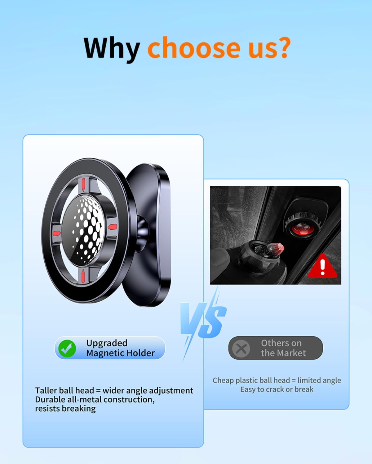 Ultra-Secure Magnetic Golf Cart Phone Mount | Compatible with iPhone 17/16/15/14/13/12 & MagSafe Cases | Universal Fit for EZGO, Club Car, Yamaha Golf Carts | Ideal Golf Accessory Gift for Men & Women