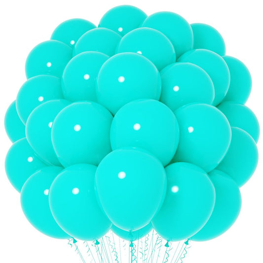 Voircoloria Teal Blue Balloons, 66pack 12inch Turquoise Blue Latex Party Balloons for Wedding, Birthday, Graduation, Bridal Shower, Valentine's Day, Baby Shower, Gender Reveal Party Decorations