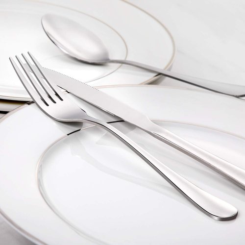 Hiware Dinner Forks Set, Food-Grade 18/8 Stainless Steel Forks Silverware, Mirror Polished, Dishwasher Safe - Set of 12, 8 Inches