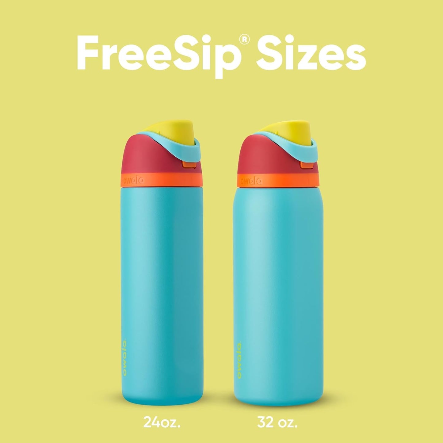 Owala FreeSip Insulated Stainless Steel Water Bottle - BPA-Free 24 Oz | Perfect for Travel, Summer Sweetness