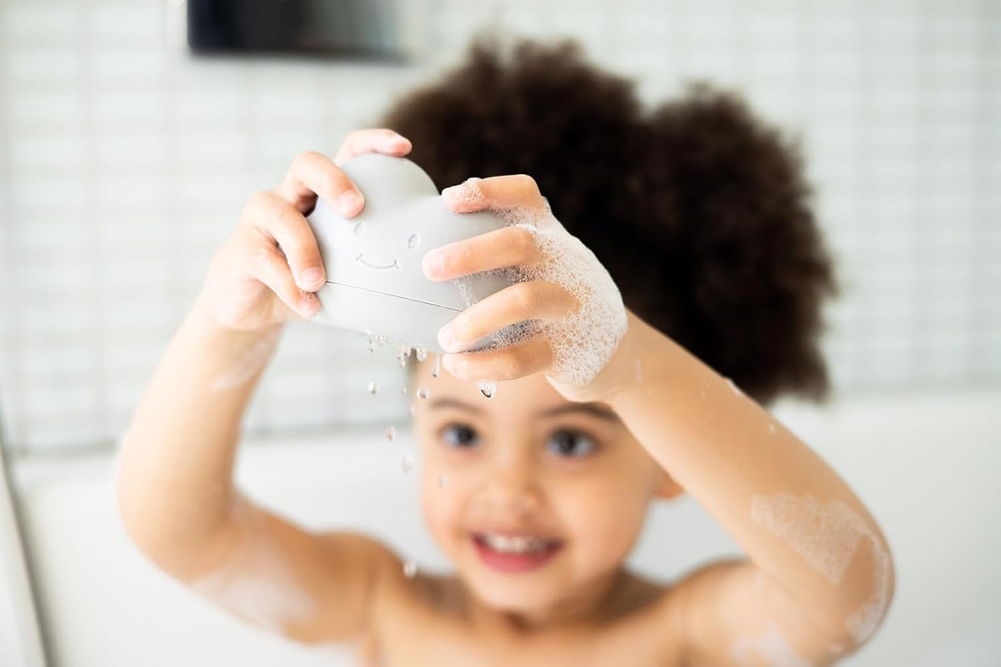 Ubbi Silicone Bath Squeeze Toys - Fun Interactive Cloud & Droplet Design | Set of 2 for Toddlers