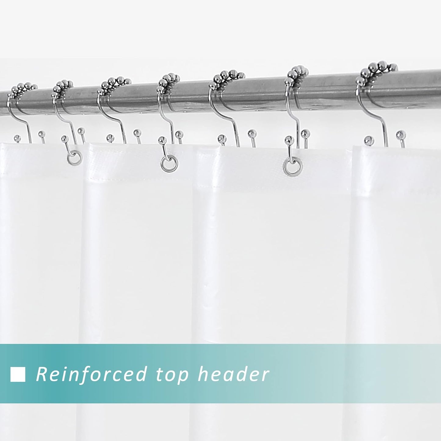 Mrs. Awesome Shower Curtain Liner - Heavy Duty Waterproof PEVA with 3 Magnets | 54 x 72 Inch, Frosted