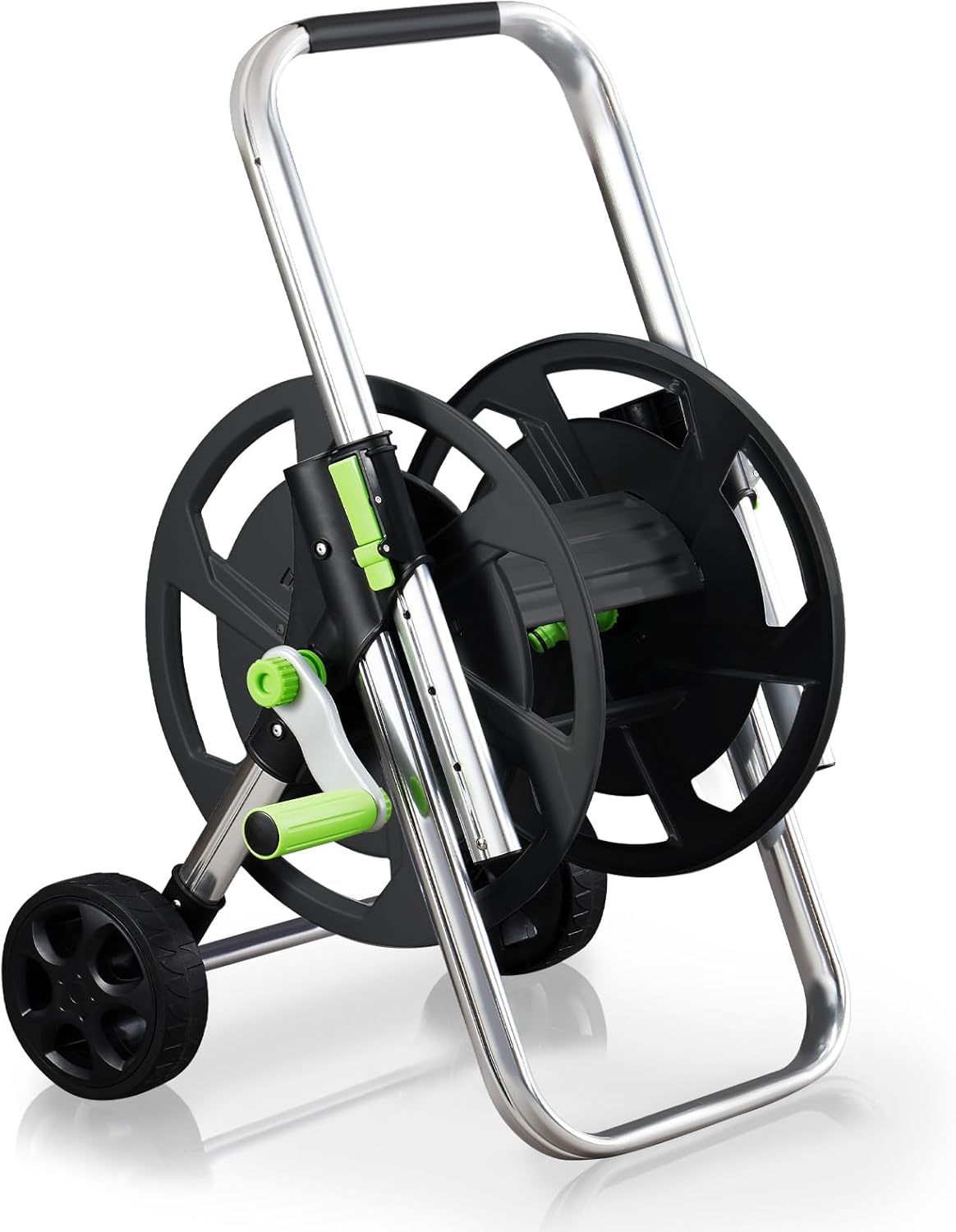 Skiennix Garden Hose Reel Cart - Portable Design with Wheels | Holds 75-150 Feet of 5/8-Inch Hose