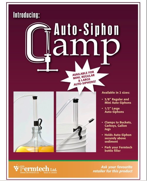 Fermtech Mini 14" Long Deluxe Siphoning Kit – Complete Home Brewing Equipment for Beer, Wine, Mead, and Craft Brew Making; Includes Auto Siphon Pump, Food-Grade Transfer Hose, and Bottling Wand