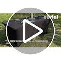Obstal 6ft Black Stretch Fitted Table Cover - Pack of 4 for Weddings & Events