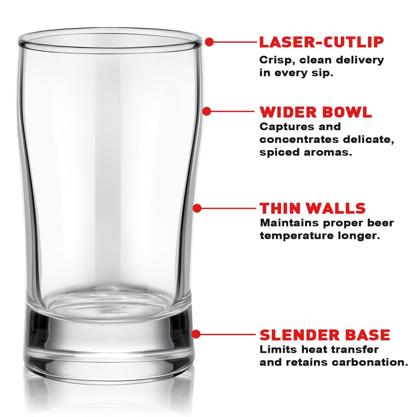 Bokon 12 Pcs Beer Glasses, Small Juice Glasses Cups Iced Tea Glasses Heavy Base Glassware Clear Glass Bulk Tumblers for Drinking Water Beer Milk Orange Juice Kids Breakfast (5 oz)