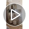 Brightify Gold Oval Wall Mirror 36x24 Inch Modern Bathroom Vanity Mirror