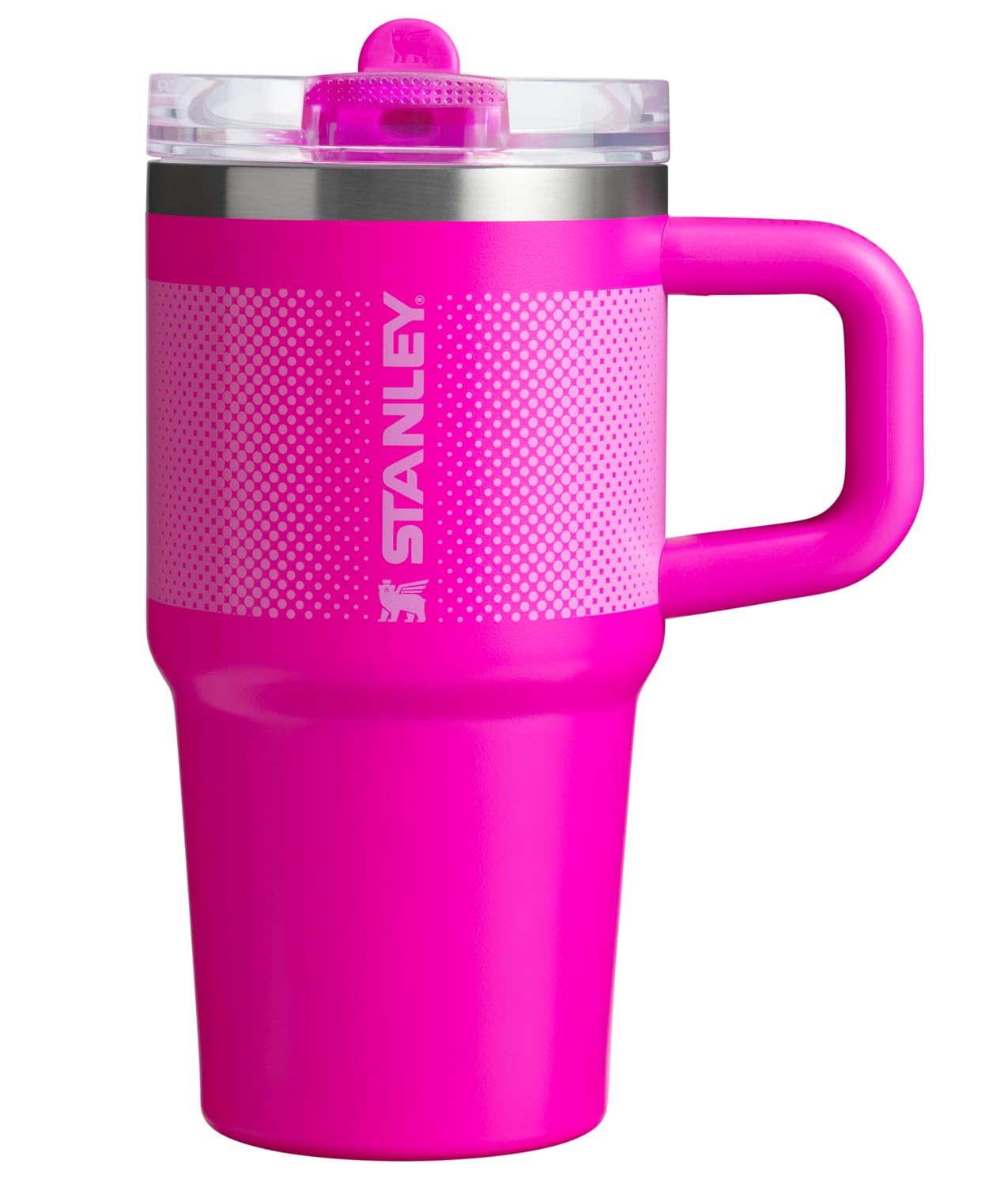 STANLEY Quencher ProTour Flip Straw Tumbler with Leakproof Lid 20 oz | Built-In Straw and Handle | Cup Holder Compatible for Travel | Insulated Stainless Steel Cup | BPA-Free | Vivid Violet Fade