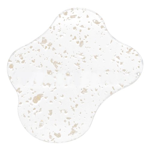 Hitefu Acrylic Cloud Shape Coasters, Clear Transparent Drink Mats for Coffee Cups, Tabletop Protection & Bar Decor (Gold)
