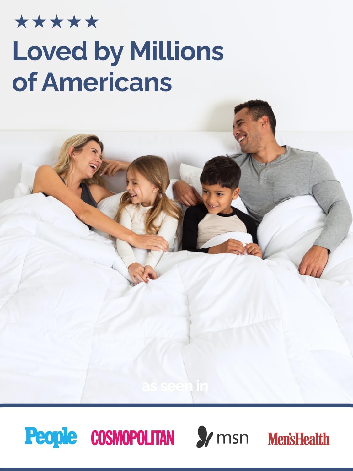 Cal King Size White Alternative Down Comforter - Lightweight, Breathable Hotel Quality Bedding for All Seasons