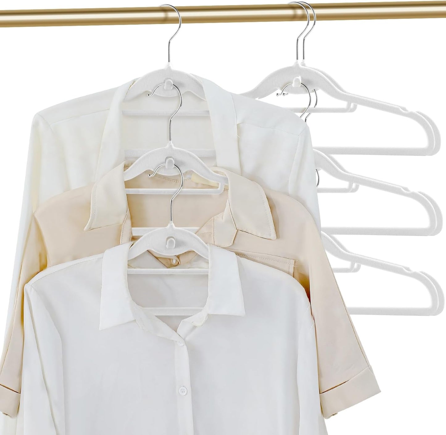 Velvet Slim Non-Slip Hangers by [Brand Name] - 20 Pack Space-Saving Design with 360° Swivel Hook