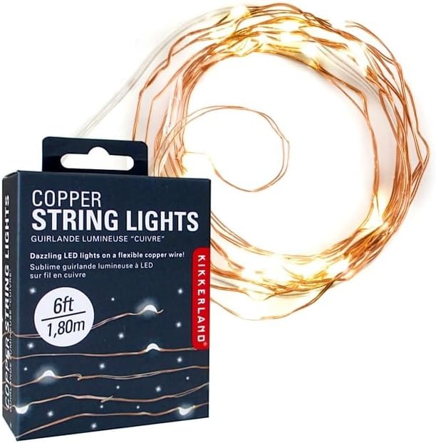 Battery Operated 6 ft Silver Fairy String Lights - LED Decorative Lights for Home & Party