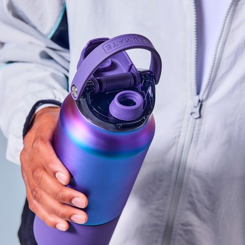 BrüMate Rise 35oz Water Bottle With 100% Leakproof Covered Silicone Straw | Insulated Stainless Steel Water Bottle With Removable Straw | Fast Flow | Soft Sip Silicone Spout | BPA-Free (Primrose)
