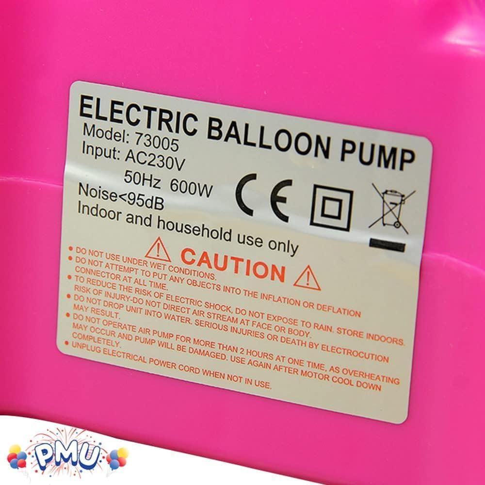 PMU: Professional High Speed Dual Electric Balloon Air Inflator Pump 120- Volt (1/pkg) Pkg/1