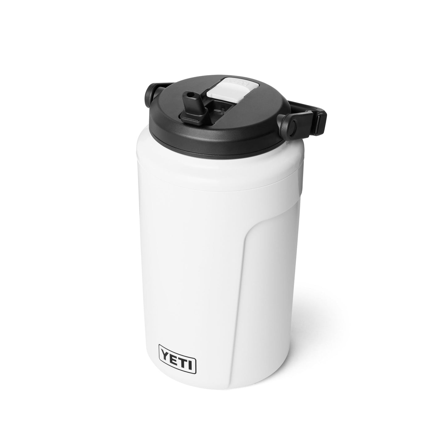 YETI Silo Half Gallon Insulated Straw Cap Water Jug – Leakproof, Lightweight Sports Bottle with Fence Hook Handle – Keeps Drinks Ice-Cold – Ideal for Gym, Sports & Tournaments, White