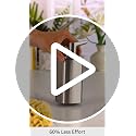 simplehuman Pulse Pump Soap Dispenser 10 oz Brushed Stainless Steel – No-Drip Refillable Kitchen & Bathroom