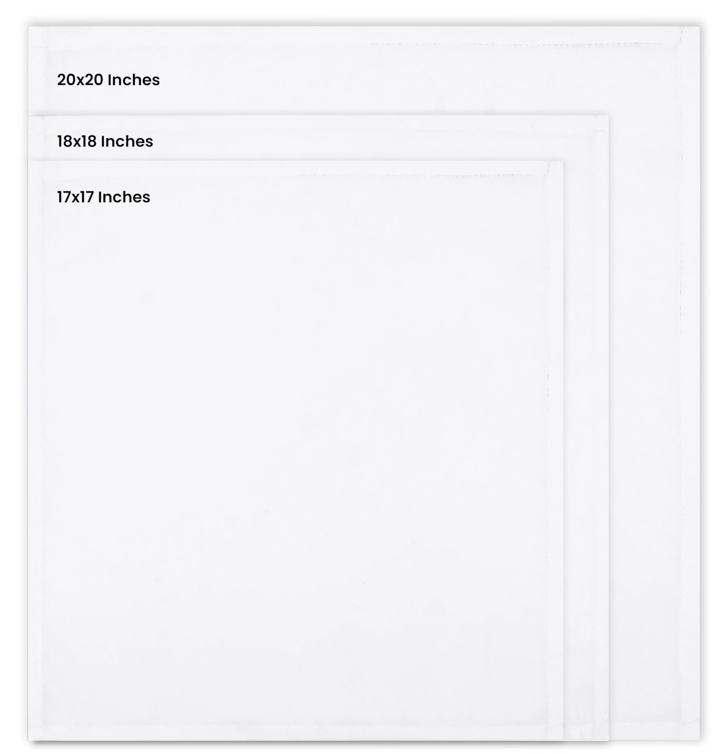 Utopia Home White Cloth Napkins (12 Pack, 18x18 Inches), Ideal Dinner Napkins for Party, Wedding and Lunch/Dinner