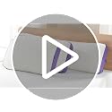 HOMELAB Adjustable Shredded Memory Foam Body Pillow 20x52 - Body Pillow