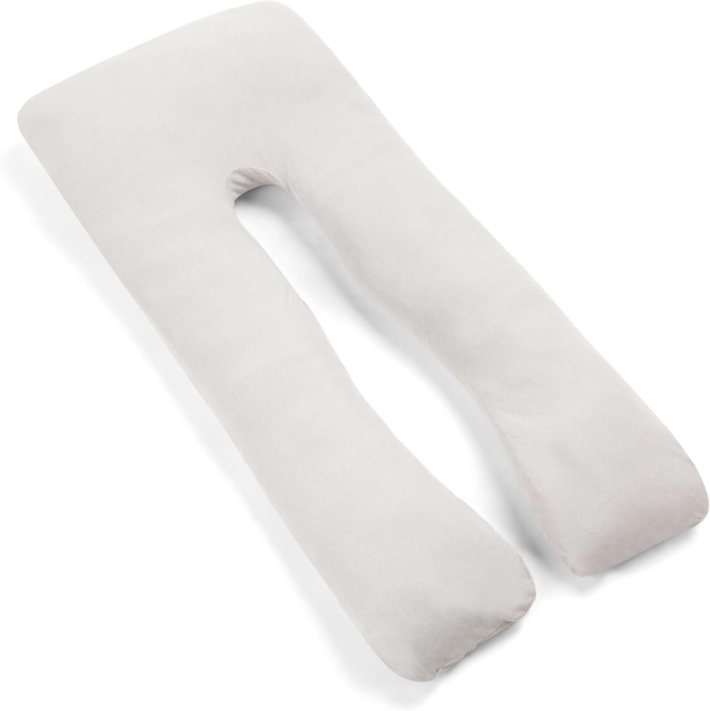 Regalo Premium U-Shaped Pregnancy Pillow - Ultra Soft Full Body Support for Sleeping & Feeding | Grey
