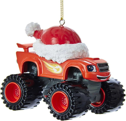 Blaze Truck Ornament - Nickelodeon Kurt Adler 3.5” Holiday Decoration