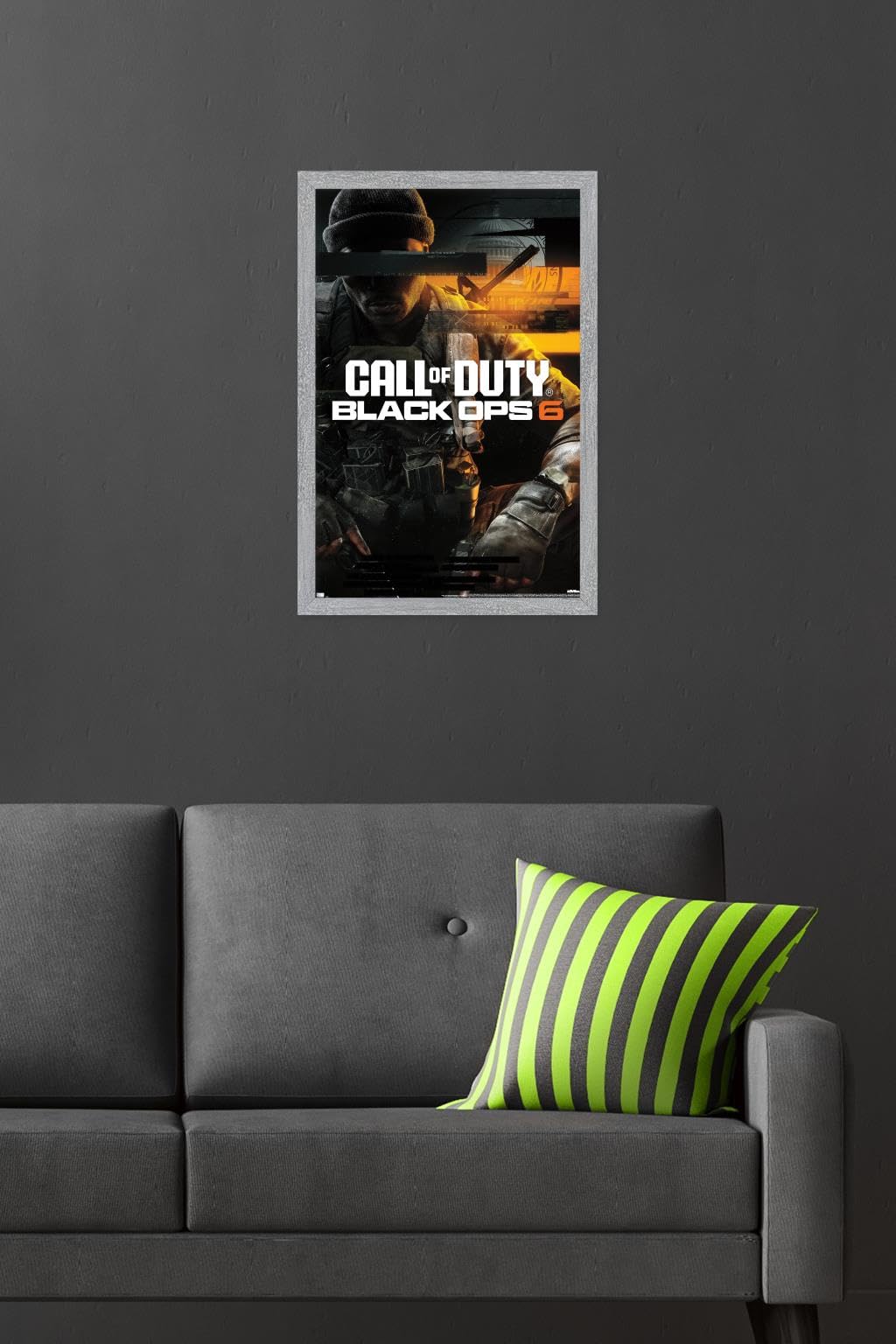 Call Of Duty: Black Ops 6 - Key Art Wall Poster, 22.4L" x 14.7W", Gray Framed Version