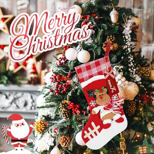 Ogrmar 4-Pack Christmas Stockings 17.8 Inches Large Holiday Decor Set