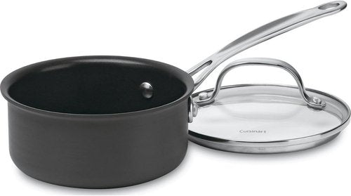 Cuisinart 1-Quart Nonstick Hard Anodized Saucepan with Cover - Chef's Classic Design