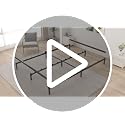 Samhapyrom Queen Size Low Profile Bed Frame 3 Inch Steel Platform, Noise-Free, Heavy Duty
