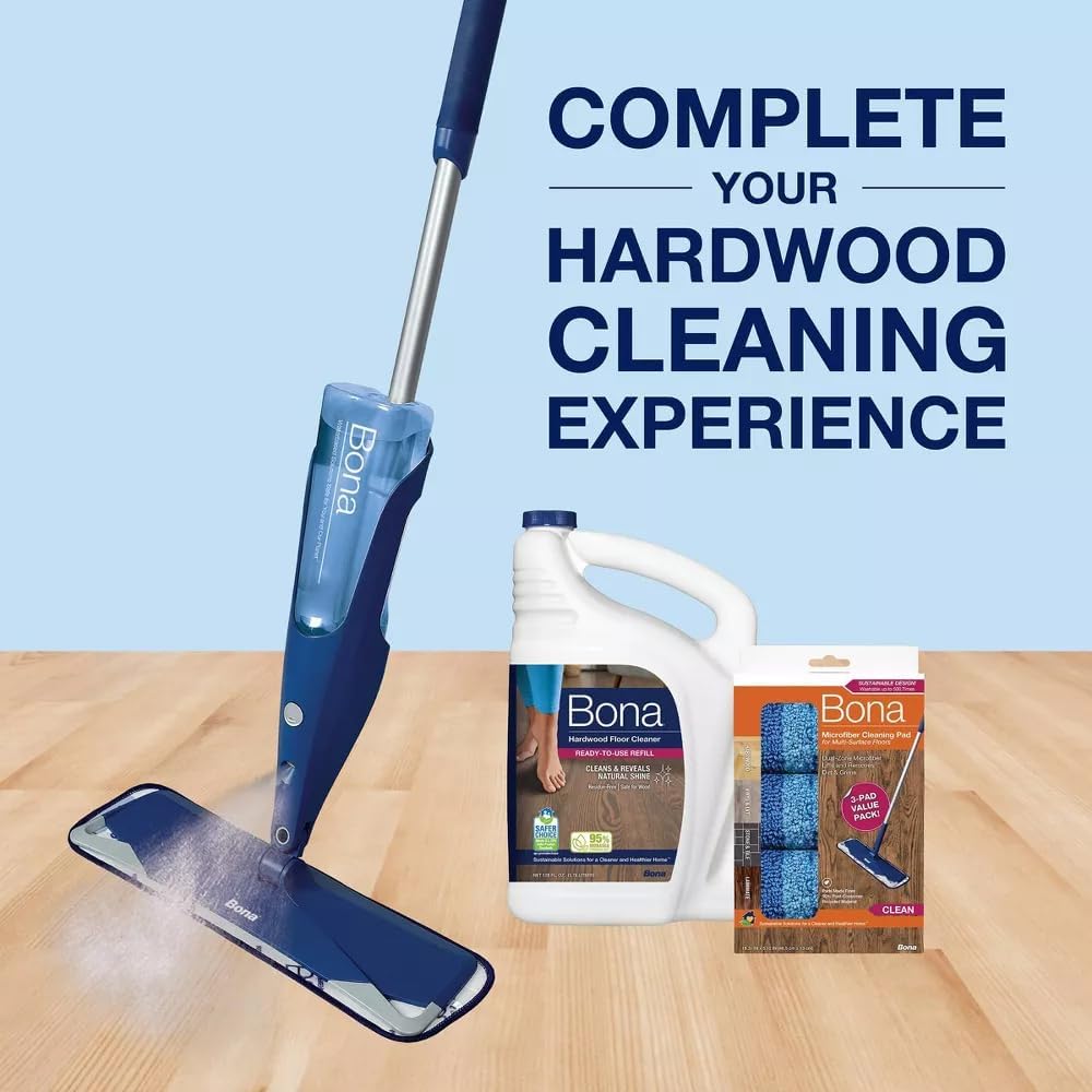 Bona Hardwood Floor Cleaner Refill - 128 Fl Oz | Safe, Effective Cleaning Solution for Wood Floors