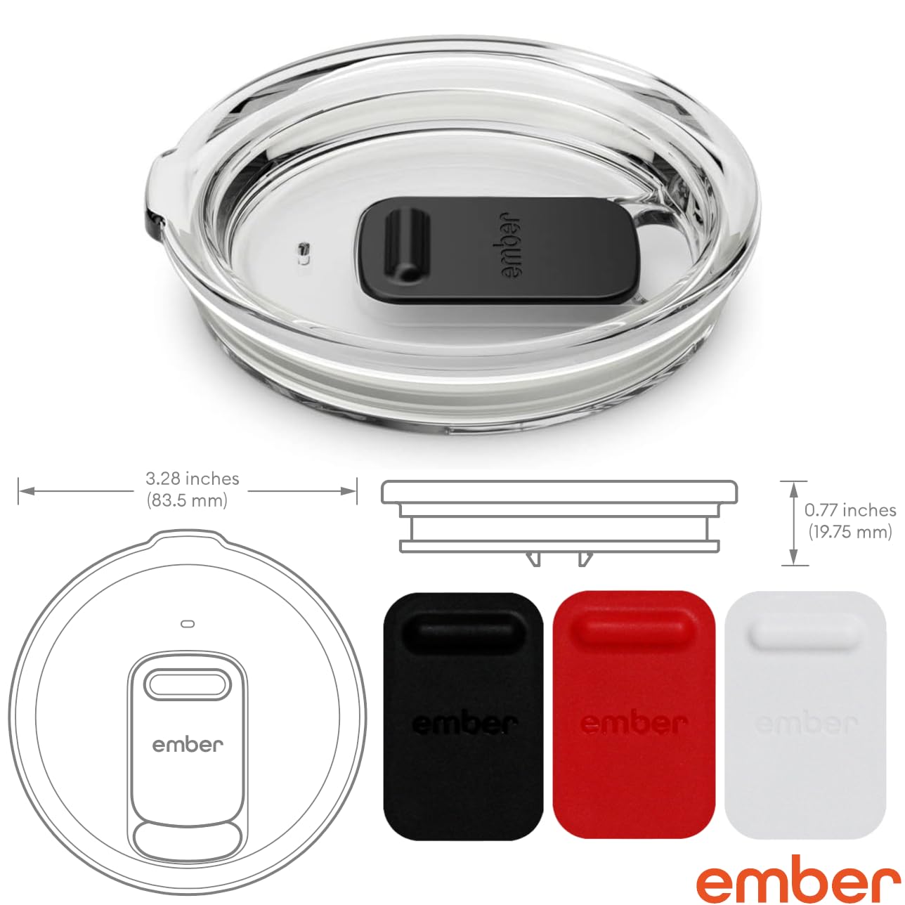 Ember Temperature Control Smart Mug 2, 10 oz Black, App Controlled Heated Coffee Cup | Double your battery life when you pair with an Ember Sliding Lid and Signature Series Cloth