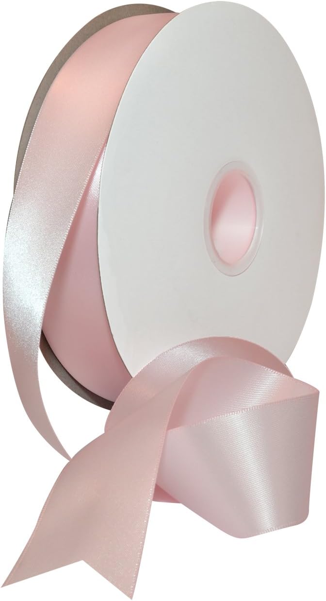 Rosy Mauve Double Face Satin Ribbon 3/8" x 100 YD - Perfect for Gift Wrapping, Crafts & Weddings