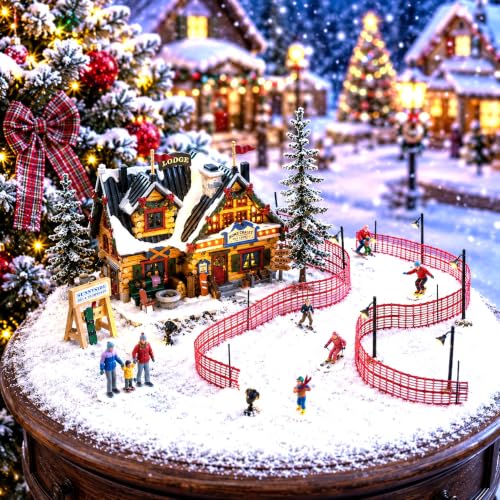 Lemax Apres-Ski Lodge Set #56676 Collectible Lighted Building