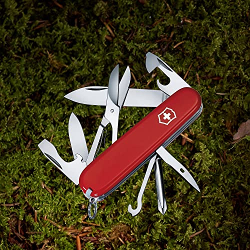 Victorinox Swiss Army Super Tinker Pocket Tool - Red, 14-Function Multi-Tool