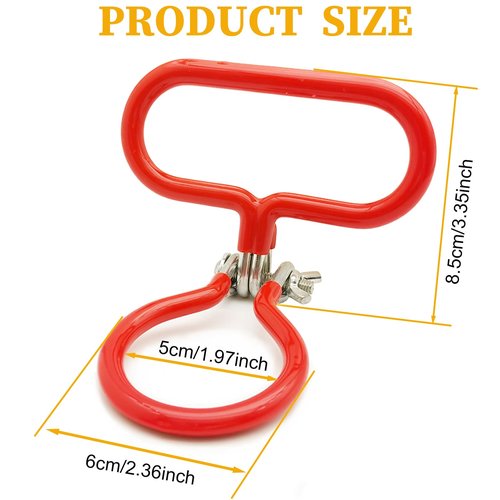 Carboy Handle, 2 Pack Carboy Carrying Handle Heavy Duty Carboy Holder for Smooth Neck 3 Gallon 5 Gallon 6 Gallon 6.5 Gallon Glass Carboys for Fermenter Wine Making Beer Brewing Home Brewing Equipment