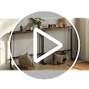 HavenlyYouth 63-Inch Narrow Console Table with Charging Station for Small Spaces