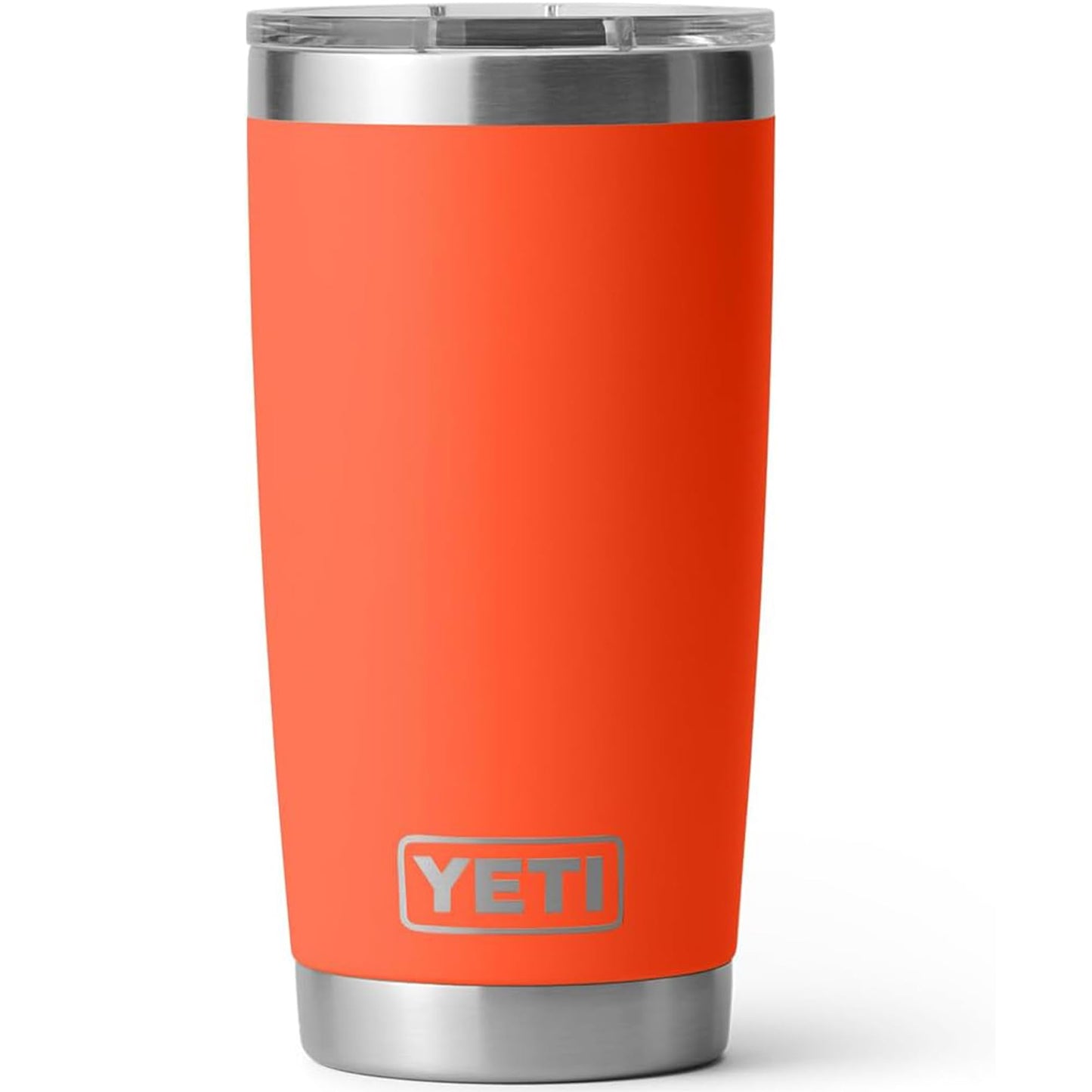 YETI Rambler 20 oz Tumbler, Stainless Steel, Vacuum Insulated with MagSlider Lid, Papaya