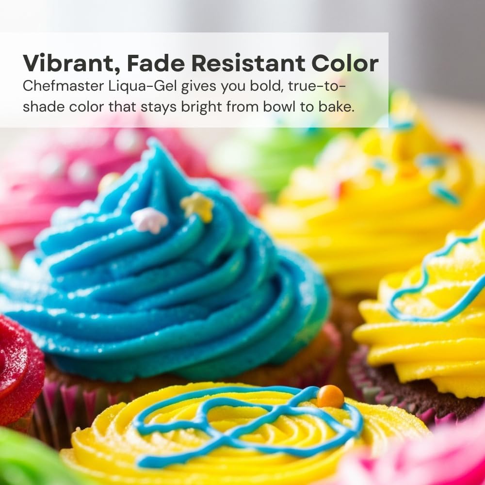 Chefmaster Liquid Whitener Liqua -Gel Food Coloring | Brighter Whites & Pastels | Professional-Grade Dye | Fade-Resistant
