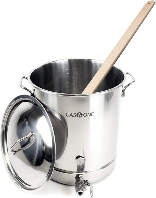 GasOne 36-in Wooden Stir Paddle for Cajun Crawfish Boil Pot - Home Brew Paddle, Tan