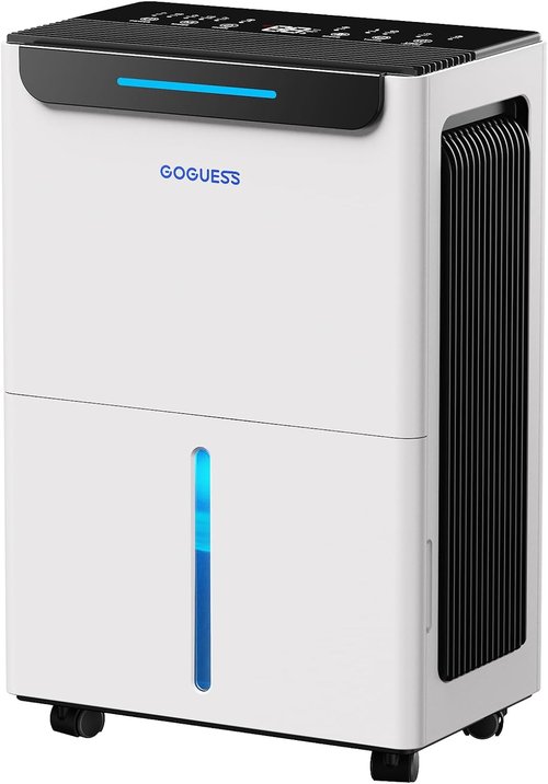 Dehumidifier 1600 Sq. Ft. by [Brand Name] - 21 Pints, Drain Hose & Humidity Control | 3 Modes & 24-Hour Timer, White