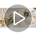 Gold Disposable Plastic Plates 200 Pcs Set for Parties & Events - Reusable & Elegant