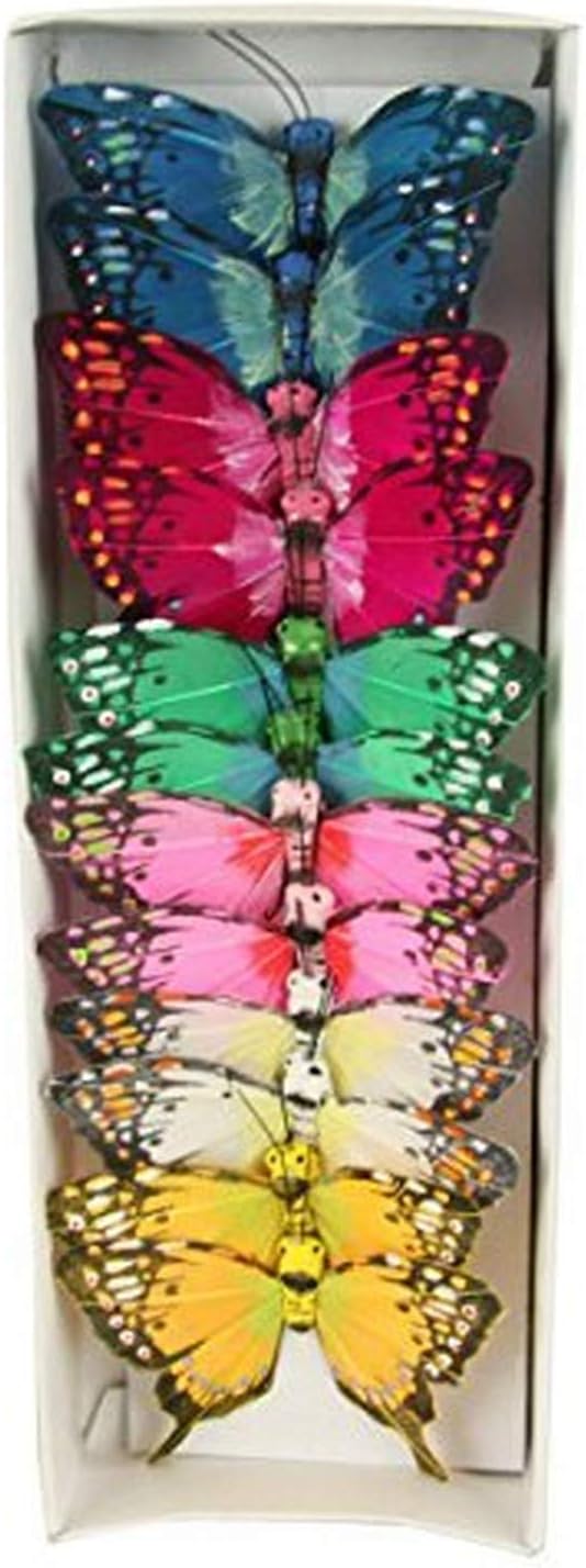 12-Piece Assorted Butterfly Wall Decor - 3-Inch Decorative Butterflies