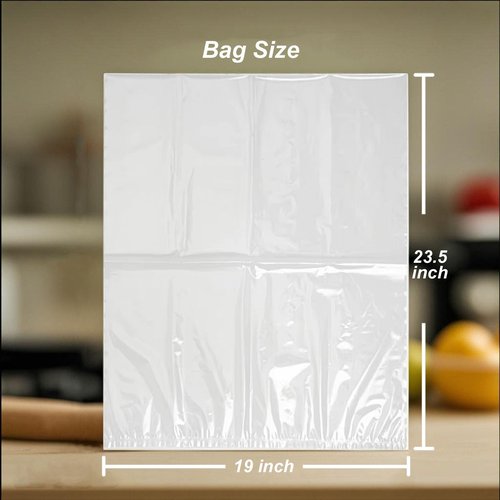 EDYCARX Nylon Turkey Bags 19" x 23.5", 100 Pack, 5 Gallon Multi-Purpose Oven Bags for Cooking Baking & Harvesting, Smell Proof, Oven Cooking Safe