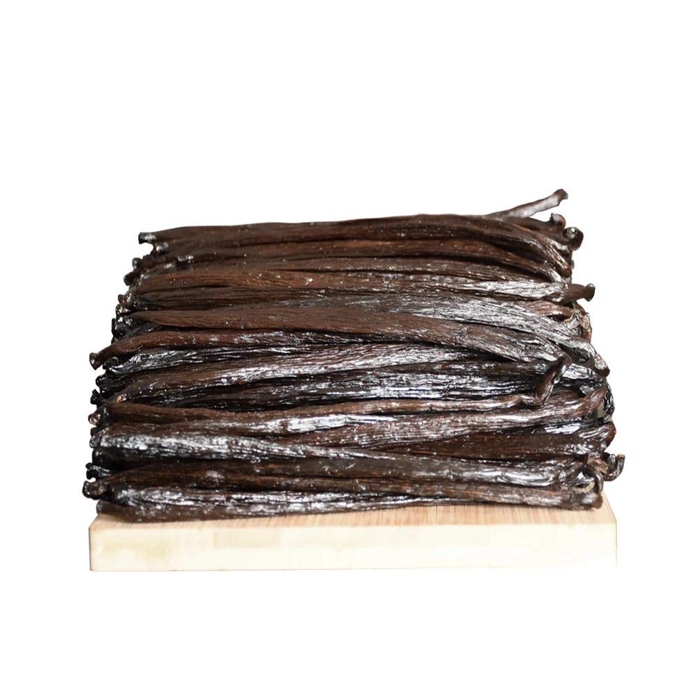 50 Madagascar Vanilla Beans Whole Gourmet Extract Grade A Pods for Baking, Extract, Cooking, Brewing