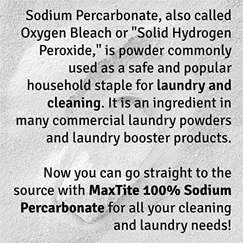 Sodium Percarbonate 10 lbs - Multi-Purpose Oxygen Bleach & Cleaner - Pure Hydrogen Peroxide Alternative