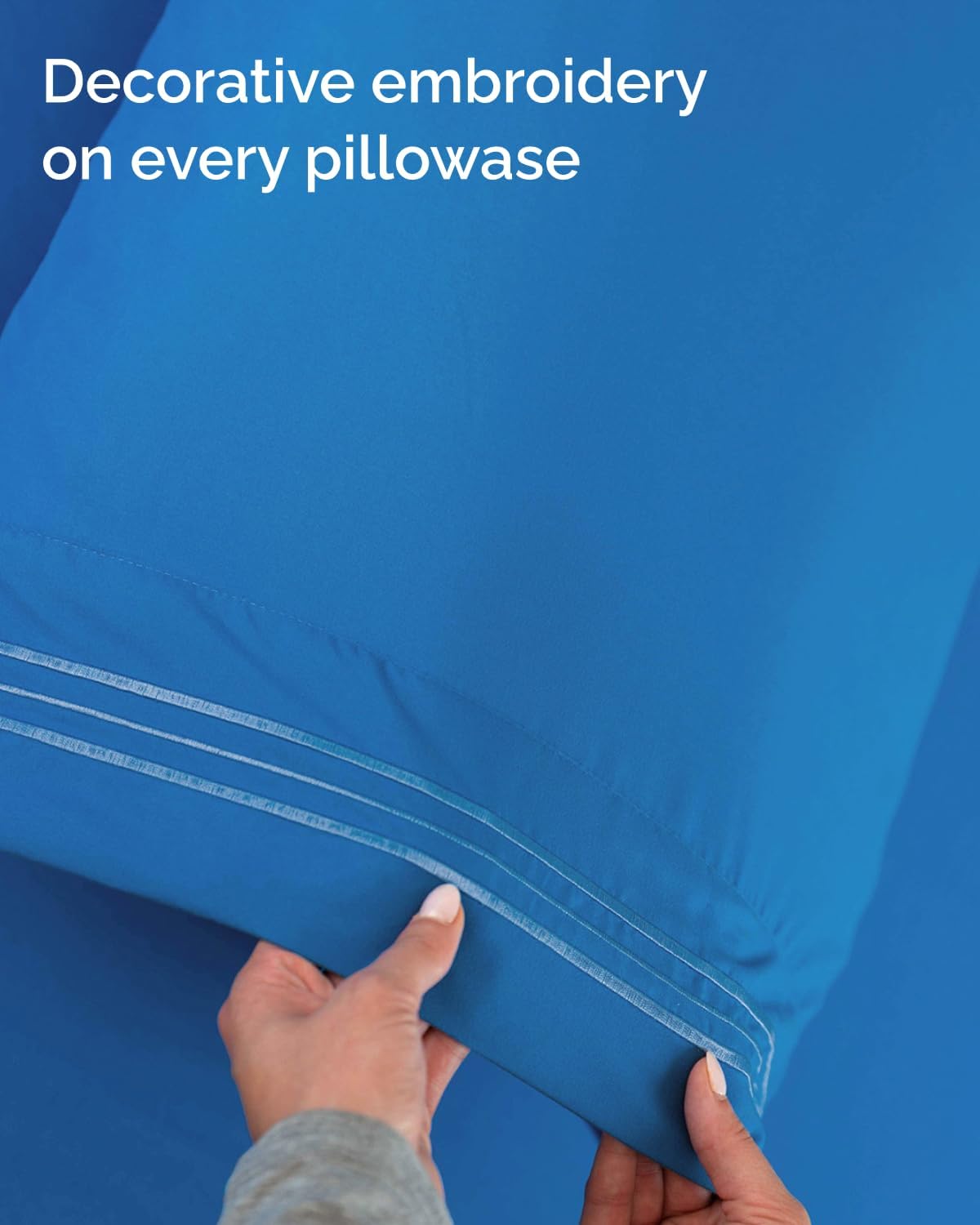 Royal Blue Twin XL Sheet Set by [Brand Name] - Comfy, Breathable & Cooling 3-Piece Bedding - Deep Pockets, Soft & Wrinkle-Free