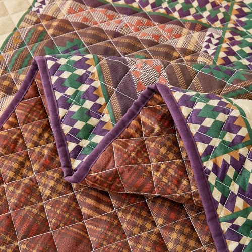 BOV Christmas Gingerbread Quilt Set King – Holiday Bedding with Festive Design