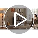 Brown 3-Tier Vinyl Record Stand with Storage and Adjustable Divider - 11.8"D x 15.7"W x 35.8"H